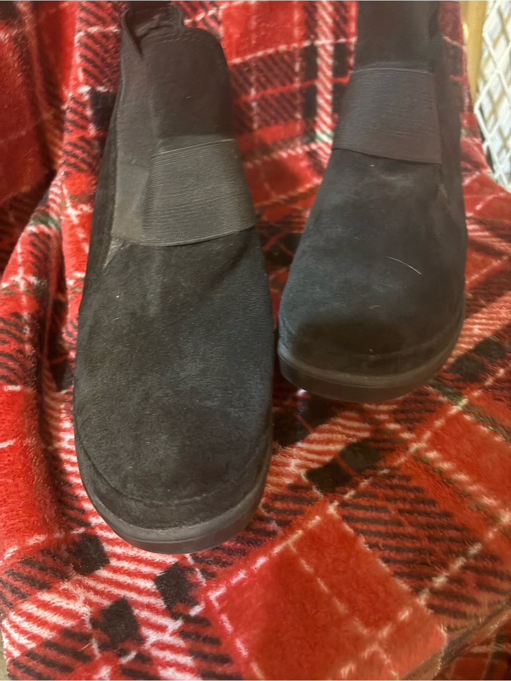 Bjorndal Black Suede Elastic Gore Ankle Booties